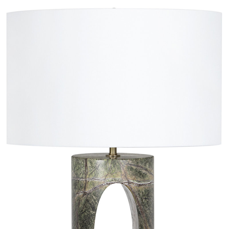Portia Marble Table Lamp, Green