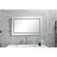 Miroir de salle de bain 32 po x 24 po à brouillard miroir - à intensité variable, 3 couleurs, à mémoire de forme