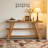 Slim Storage Side Table,3-Tier Console Table