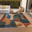 Tapis bleu marine Xhevrie intérieur / extérieur lavable à la machine-673457961