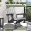 Adirondack Rocking Chair HDPE Outdoor Furniture Garden Seating Terrace-1816910703