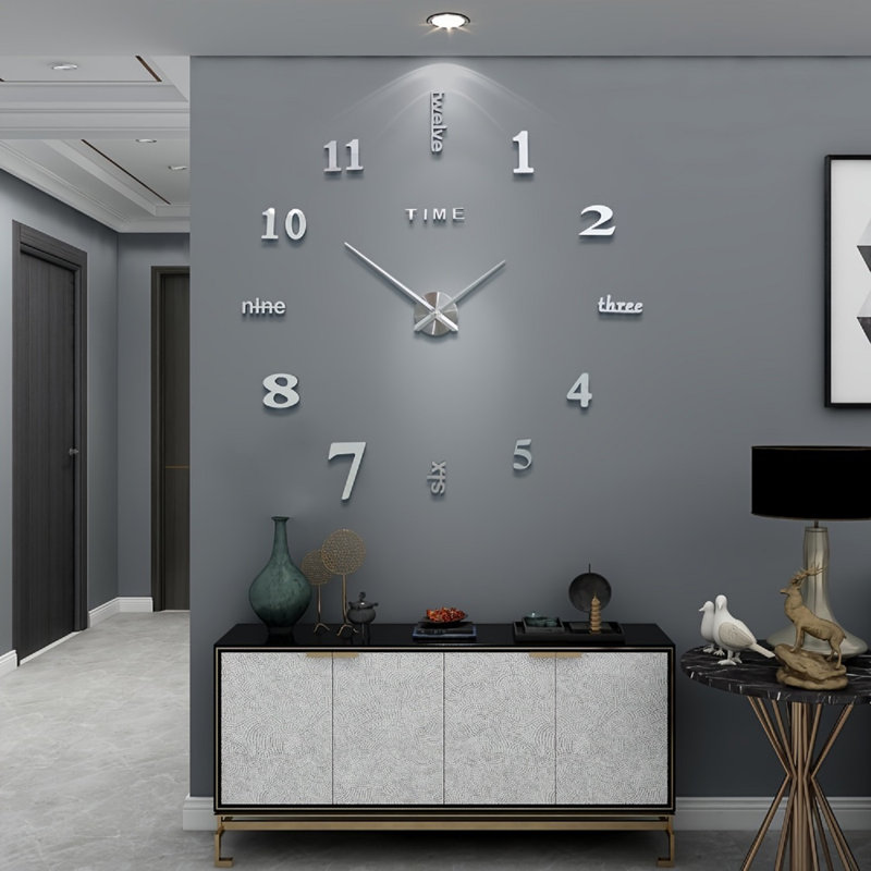 Très grande horloge murale Chockla, Blanc