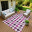 Machine Washable Indoor/Outdoor Leavittsburg ACN2237 Geometric Rug-1407077310