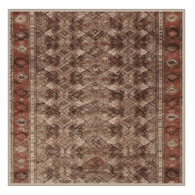 Tapis brun lavable à la machine