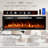 FANJI Electric Fireplace,Smart Control Fire Places Electric Fireplace,Crackling Wood Sound Wall Fireplace,144 Flame Effects Wall Fireplace Electric with Remote Control,Fireplaces Insert 400 Sq-931677876