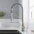 WoodBridge Pull Down Kitchen Faucet-45725734