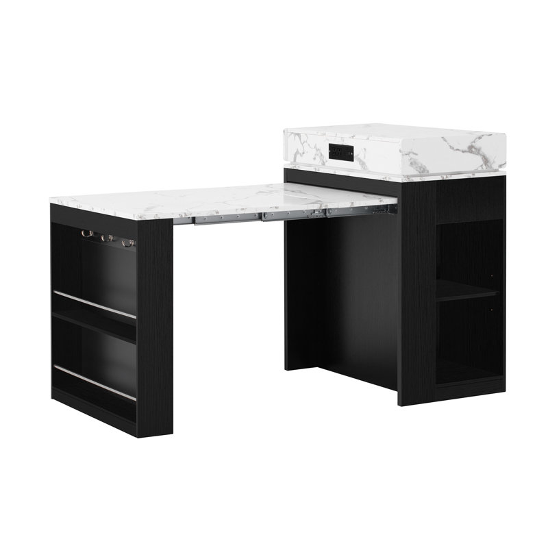Kitchen Island With Extendable Dining Table