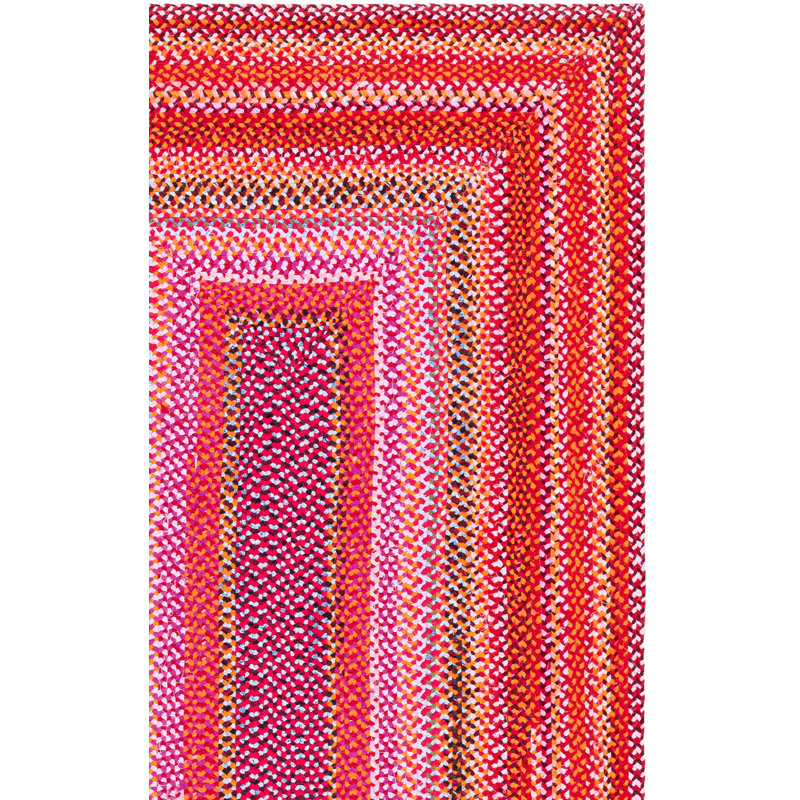 Anique Hand Woven Cotton Performance Abstract Rug, Runner 2'3" x 8'