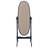 Dunne Black Cheval Mirror