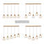  Amedeo 5 - Light 45.2 '' W Cluster Cone Textured Glass Kitchen Island Pendant ETL Certified