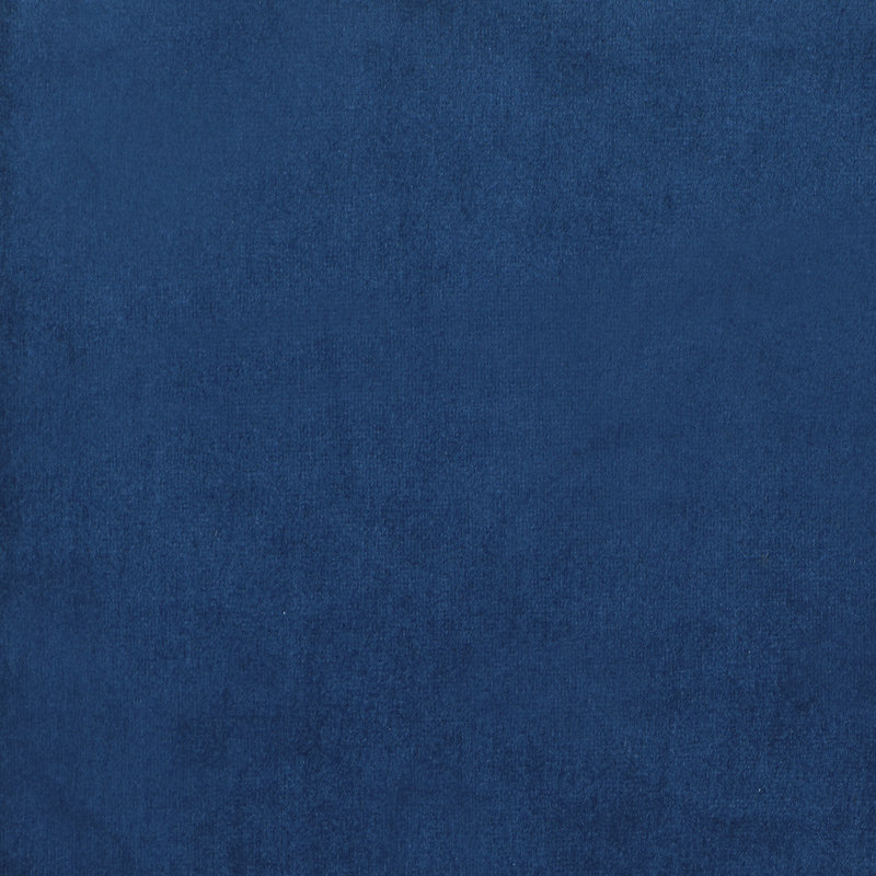 Causeuse rembourrée Marieanna, Velours bleu, H 33,5 po x l 84,5 po x P 35,5 po