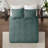 3 Piece Reversible Bedspread Set Balsam Green King-117539272