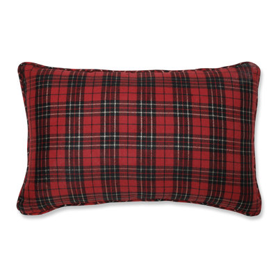 Coussin lombaire à carreaux des Fêtes Lanelle