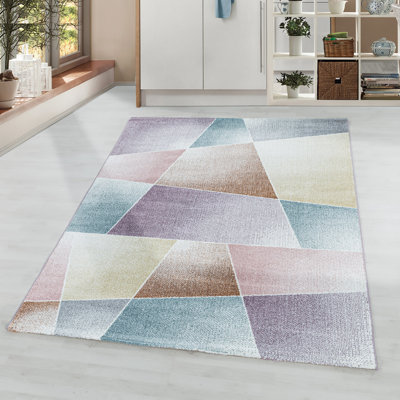 Eustache Solid Colour Flatweave Area Rug