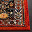 Vintage Hamadan 265 Area Rug In Red / Black-1564875674
