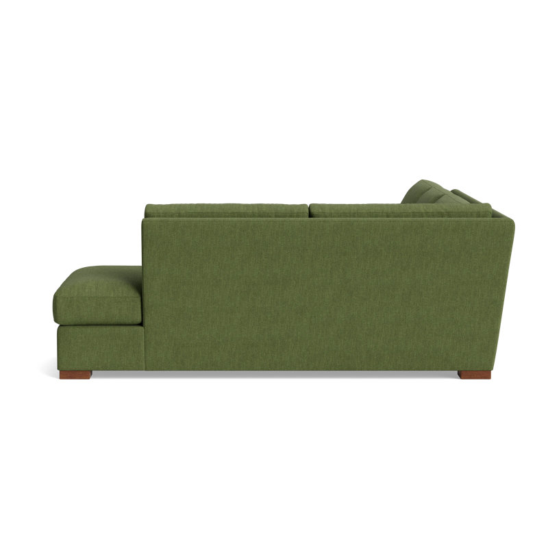 Couch Potato Sectional, Right Hand Facing, Performance Weave - Basil