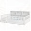 Lit double sur pied en bois avec garde-corps et rangement latéral pour un sommeil sécuritaire et élégant-103193307-103193306