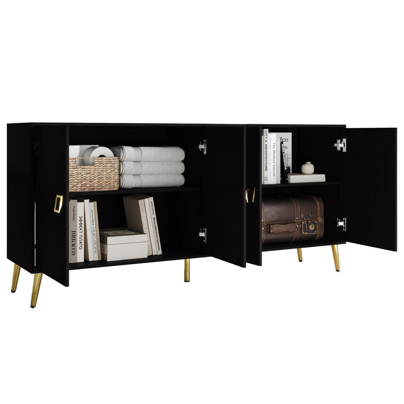 Sideboard In Brown, Noir, noir, noir, noir