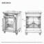 Meuble-lavabo moderne de 61 cm (24 po) avec lavabo en céramique, design à panneaux surélevés et pieds tournés vers le haut, tiroir basculant, étagère réglable et charnières à fermeture douce.-636204096
