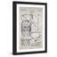 « basket cerceau 1925 old paper » par steve king, reproduction d’art encadrée-18046193