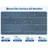 Outdoor Dining Table for 4-6, HDPE All-Weather Rectangular Patio Table with Umbrella Hole & Triangular Legs, 66.9" Long Waterproof Garden Dining Table for Backyard, Deck, Navy Blue-473818327