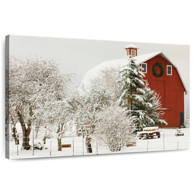 Lilie Festive Barn, 34" H x 51" W