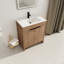 Meuble-lavabo autoportant de 30 po. Céramique blanche. 2 portes à fermeture en douceur. Contreplaqué. Meuble-lavabo moderne avec lavabo en céramique. Modèle.-605992525