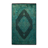 Fine Vibrance One-of-a-Kind 4' 1" X 6' 9" Hand Knotted Area Rug