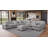 Errett Modern Fabric Reversible 9 Seater Corner Sectional With Movable Ottoman-1154206822