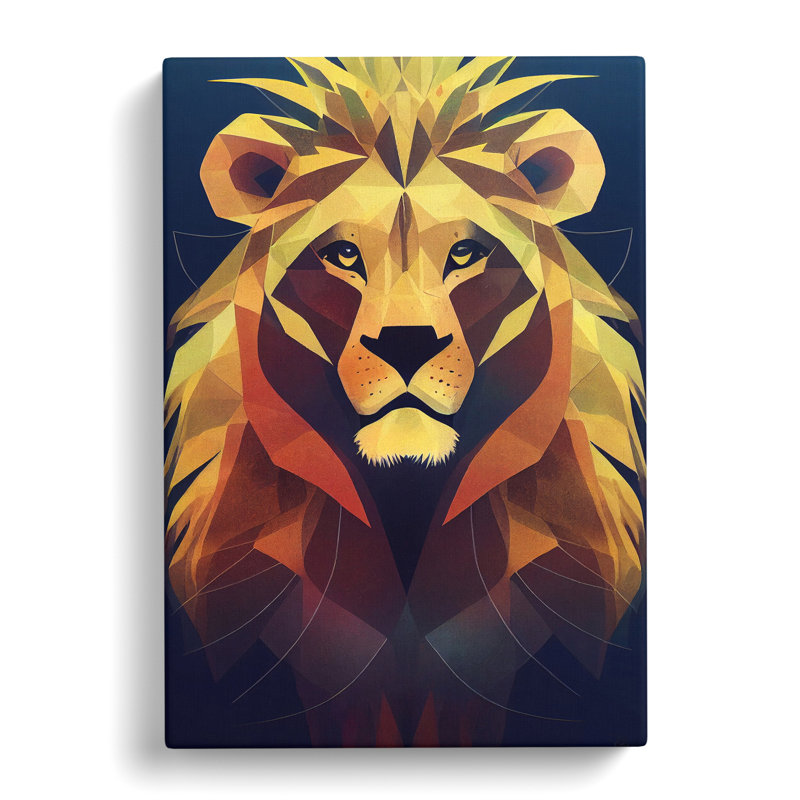 Lion Conceptual - Wrapped Canvas, 60cm H x 40cm W x 3cm D