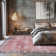 Labarbera Machine Washable Red/Grey Non-Slip Backing Area Rug