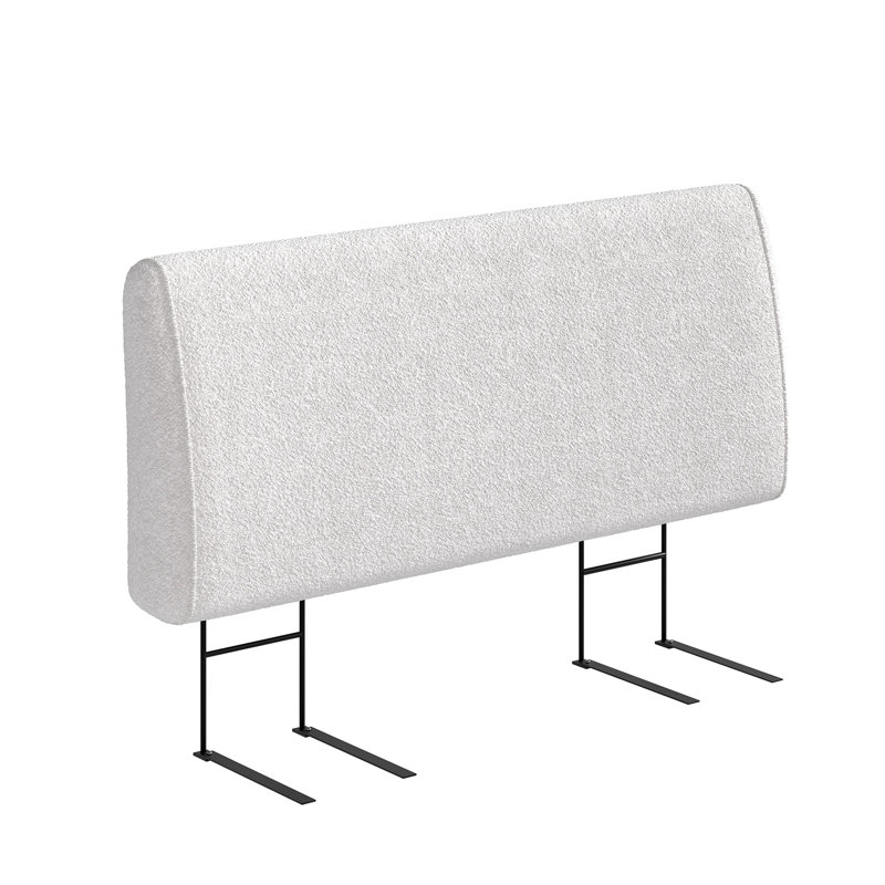Upholstered Headboard Ergonomic Fabric Headboard Suitable For 8-14 Inch Mattress, Beige, Full / Double