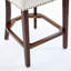 Ensemble de 2 tabourets de bar Mid-Century modernes à hauteur de comptoir avec dossier incurvé et clous en cuivre-272062284