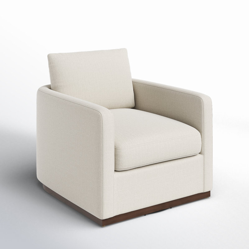 Fauteuil pivotant rembourré Bobbi, Lin Performance Effie