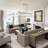 5-Light Chrome Crystal Rectangular Kitchen Island Chandelier
