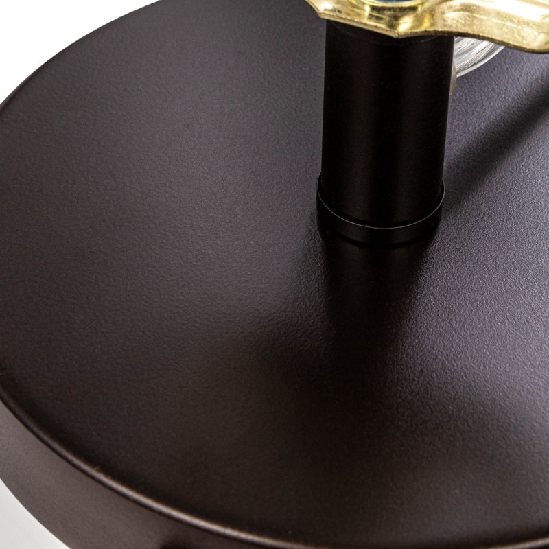 Fillable Glass Table Lamp with Linen Shade