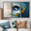 Ensemble de salon mural bleu Impressionniste Suds Modern Laundry I - Laundry