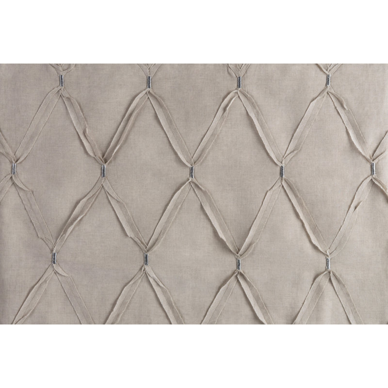 Taroob Cotton Blend Sham Set, Gray, Euro