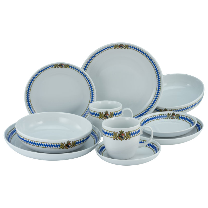 Allround - Love Bavaria 10 Piece Dinnerware Set, Service for 2