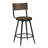 Devon  Wood And Metal Swivel Stool