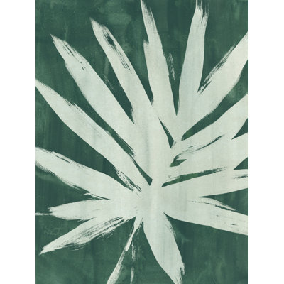 Tayeko Water Palm Fossil IV by June Erica Vess - Wrapped Canvas Print