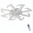 32" Modern 8-Petal Flush Mount Ceiling Fan with LED Light and Remote (White)