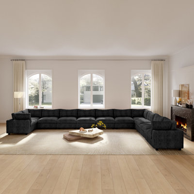 Canapé modulaire réversible en U 11 pièces