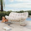 Chaise berçante d'extérieur en acier Gifty-593079665