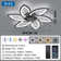 Ceiling Fan With Light With Remote Control, LED Dimmable Fan Ceiling Lamp