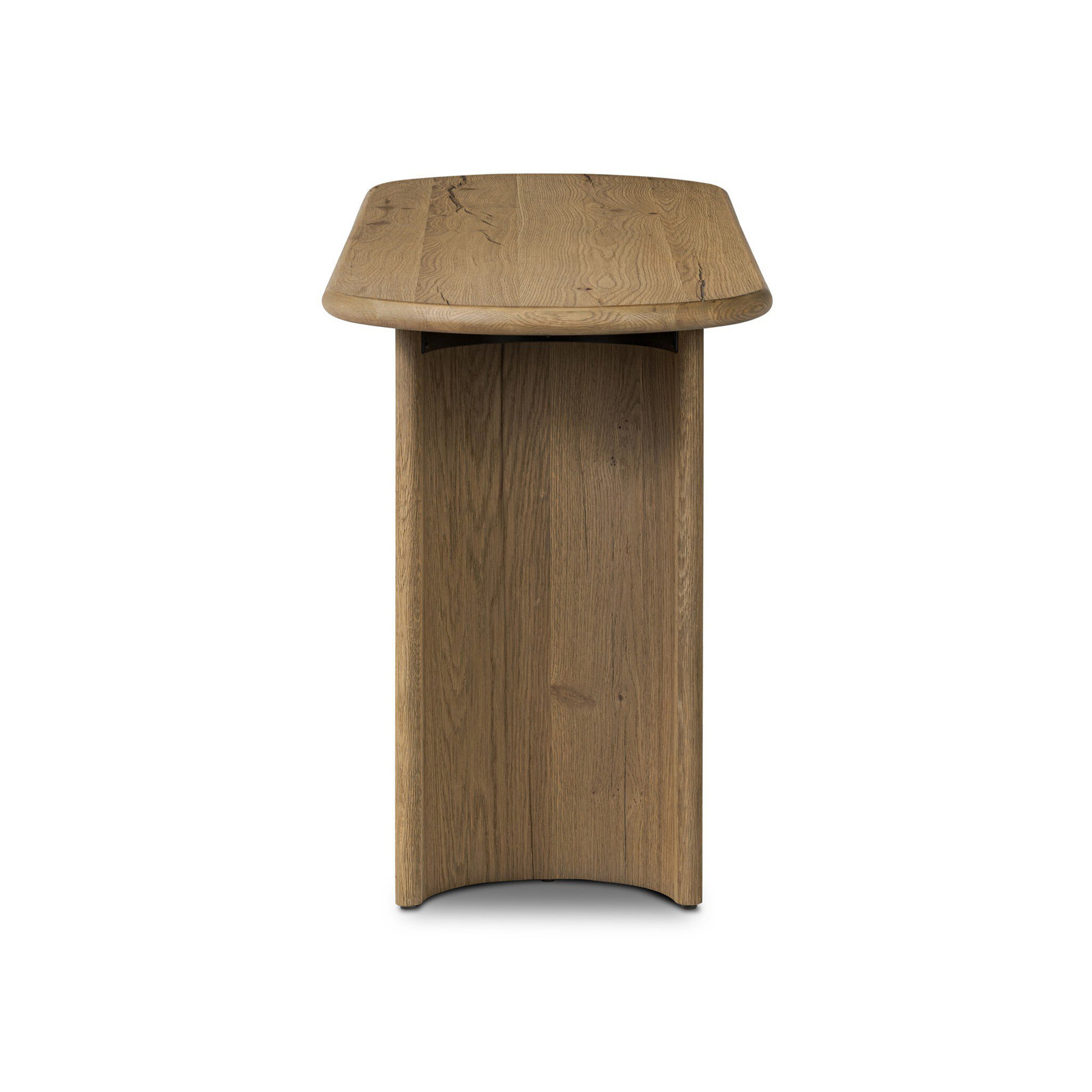 Haiden 78'' Solid Wood Console Table, Worn Oak