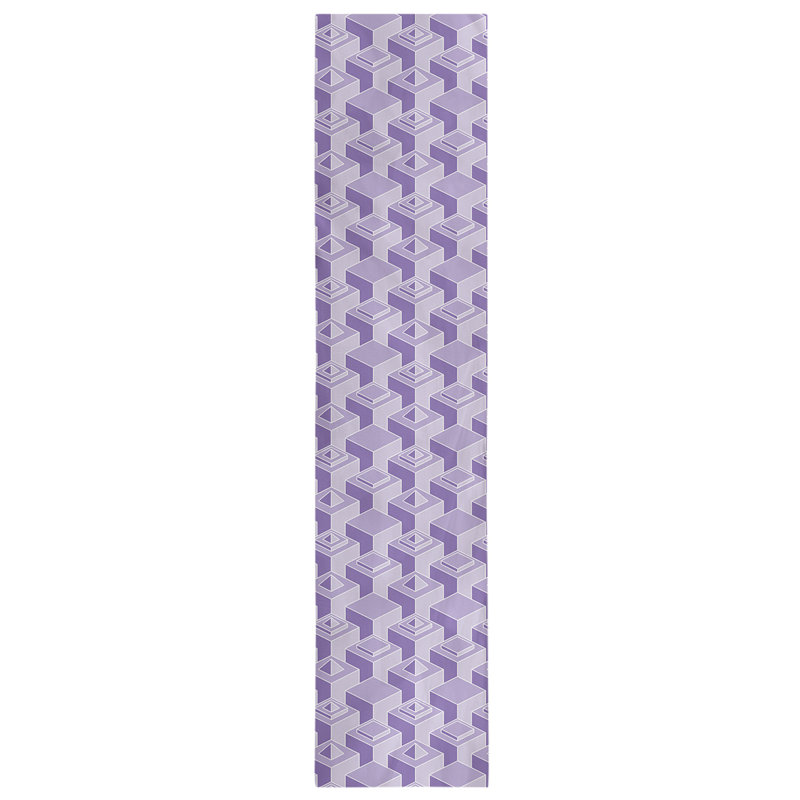 Chemin de table Classic Skyscrapers, 16 po x 90 po, Mauve clair