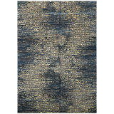 One-of-a-Kind Rectangle 9'10" x 14'1" Area Rug in Denim/Gold