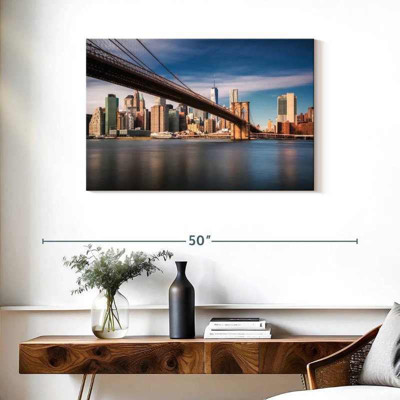 Vanna reliant le pont de Brooklyn