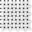 Heritage 1 in. x 2 in. Basketweave Polished Marble Tile-51974527